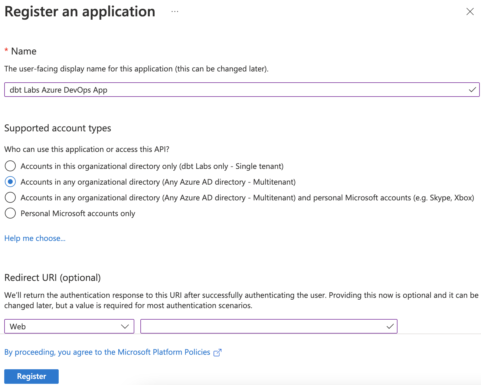 Registering a Microsoft Entra ID app Registering a Microsoft Entra ID app